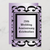 Invitation élégante pour un anniversaire de mariag (Devant / Derrière)