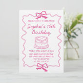 Invitation élégante pour un anniversaire Sweet 16  (Debout devant)