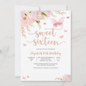 Invitation élégante pour un anniversaire Sweet Six (Devant)