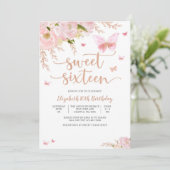 Invitation élégante pour un anniversaire Sweet Six (Debout devant)