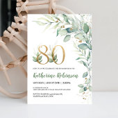 Invitation élégante pour un brunch d'anniversaire 