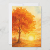 Invitation élégante pour un brunch d'automne Crème (Dos)