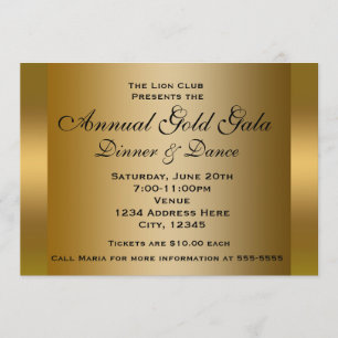 Invitation élégante pour un dîner d'événement avec