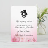 Invitation élégante pour un mariage simple (Debout devant)