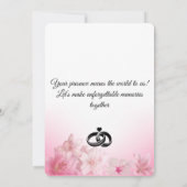 Invitation élégante pour un mariage simple (Dos)