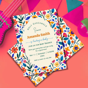 Invitation élégante pour une baby shower sur le th