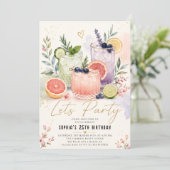 Invitation élégante pour une boisson de fête de ja (Debout devant)