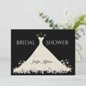 Invitation élégante pour une douche de mariée (Debout devant)