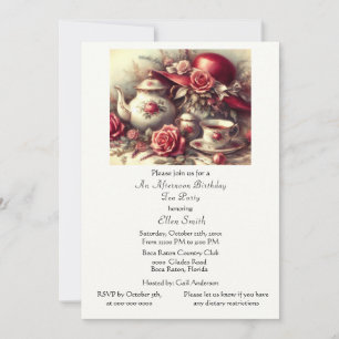 Invitation élégante pour une fête d'anniversaire a