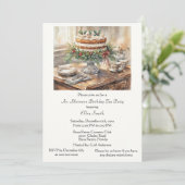 Invitation élégante pour une fête d'anniversaire a (Debout devant)