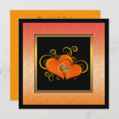 Invitation élégante pour une fête d'anniversaire d (Devant / Derrière)