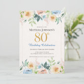 Invitation élégante pour une fête d'anniversaire d (Debout devant)