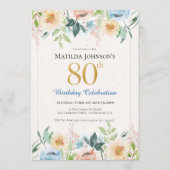 Invitation élégante pour une fête d'anniversaire d (Devant)