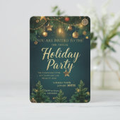 Invitation élégante pour une fête de fin d'année (Debout devant)