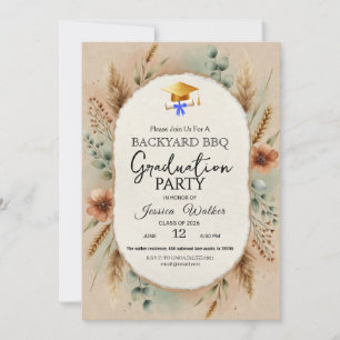 Invitation élégante pour une fête de fin d'études