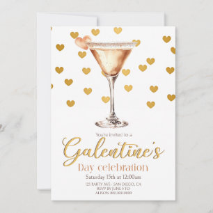 Invitation élégante pour une fête de Galentine's D