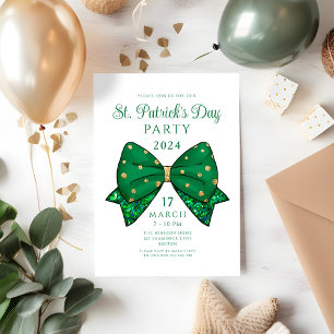 Invitation élégante pour une fête de la Saint-Patr