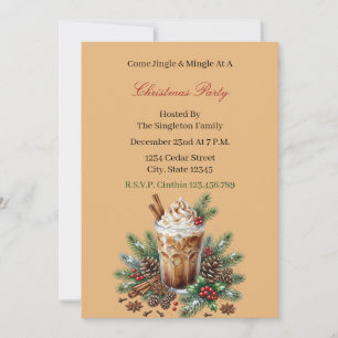 Invitation élégante pour une fête de Noël