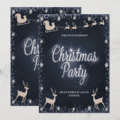 Invitation élégante pour une fête de Noël avec le (Devant / Derrière)