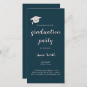 Invitation élégante pour une fête de remise de dip (Devant / Derrière)