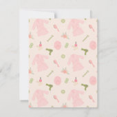 Invitation élégante pour une fête de spa avec or f (Dos)