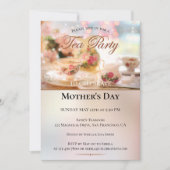 Invitation élégante pour une fête de thé de la fêt (Devant)