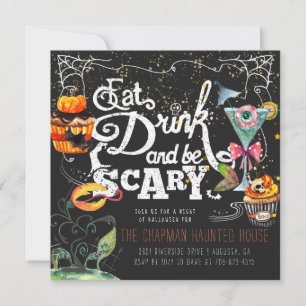 Invitation élégante pour une fête d'Halloween