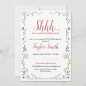 Invitation élégante pour une fête surprise sur le (Devant)