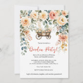 Invitation élégante pour une garden-party avec aqu (Devant)