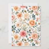 Invitation élégante pour une garden-party avec aqu (Dos)