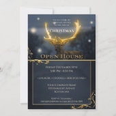 Invitation élégante pour une maison ouverte pendan (Devant)