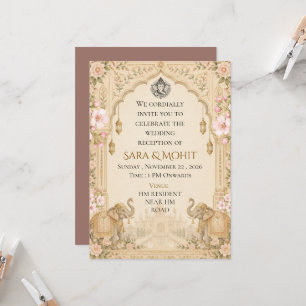 Invitation élégante pour une réception de mariage