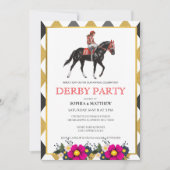 Invitation élégante pour une soirée de courses de (Devant)