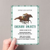 Invitation élégante pour une soirée de Derby de ch (In situ (ordinateur de poche))