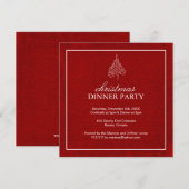 Invitation élégante pour une soirée de Noël (Devant / Derrière)