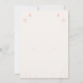 Invitation élégante pour une soirée de Noël (Dos)