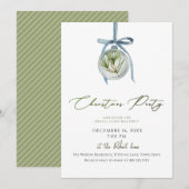 Invitation élégante pour une soirée de Noël (Devant / Derrière)