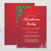 Invitation élégante pour une soirée de Noël (Devant / Derrière)