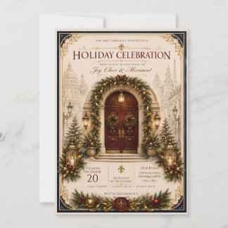 Invitation élégante pour une soirée de Noël