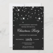 Invitation élégante pour une soirée de Noël avec é (Devant)