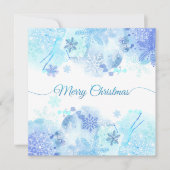 Invitation élégante pour une soirée de Noël en aqu (Devant)