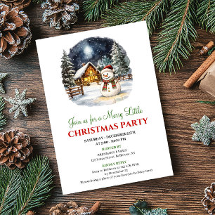 Invitation élégante pour une soirée de Noël sur le