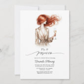 Invitation élégante pour une soirée de shower de m (Devant)