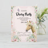 Invitation élégante pour une soirée Derby avec des (Debout devant)