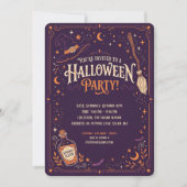 Invitation élégante pour une soirée d'Halloween de (Devant)