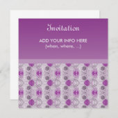 Invitation élégante - pourpre de Raiselin (Devant / Derrière)