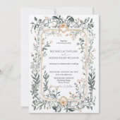 Invitation Élégante prairie victorienne Vintage (Devant)