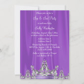 Invitation Élégante Princesse Ethnic Baby Sip & See (Dos)