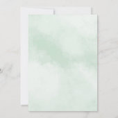 Invitation Élégante princesse florale verte Quinceañera (Dos)