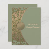 Invitation Elégante proposition de femme de ménage de la cham (Devant / Derrière)